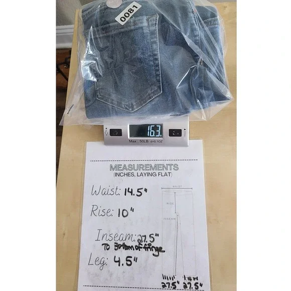 Free People Womens Jeans Size 29 Blue Distressed Frayed Hem Skinny Boho Indie - Picture 8 of 11